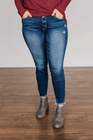 KanCan Mid-Rise Skinny Jeans- Victoria Wash