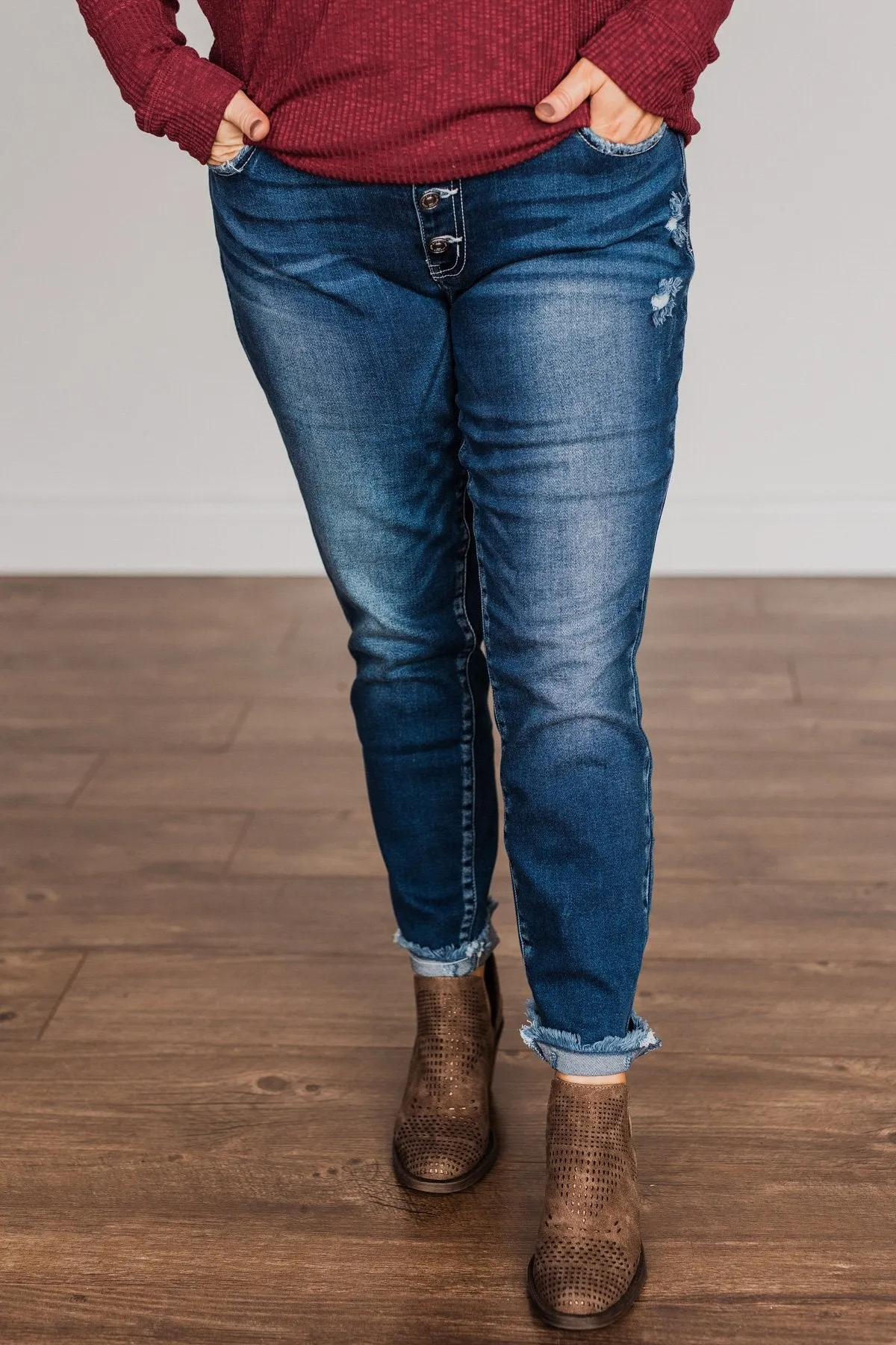 KanCan Mid-Rise Skinny Jeans- Victoria Wash