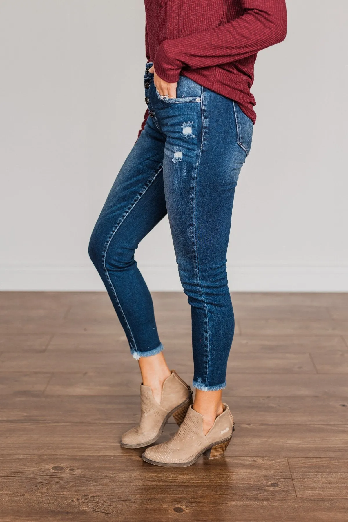 KanCan Mid-Rise Skinny Jeans- Victoria Wash
