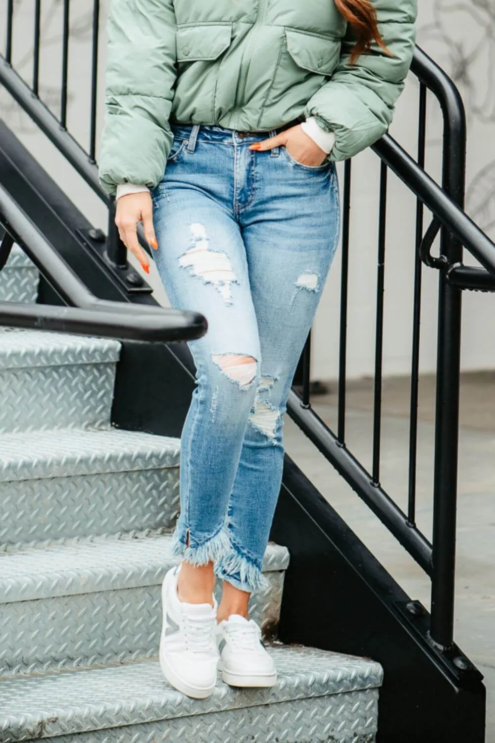 KanCan Nala Distressed Ankle Skinny Jeans for Women | KC6204M