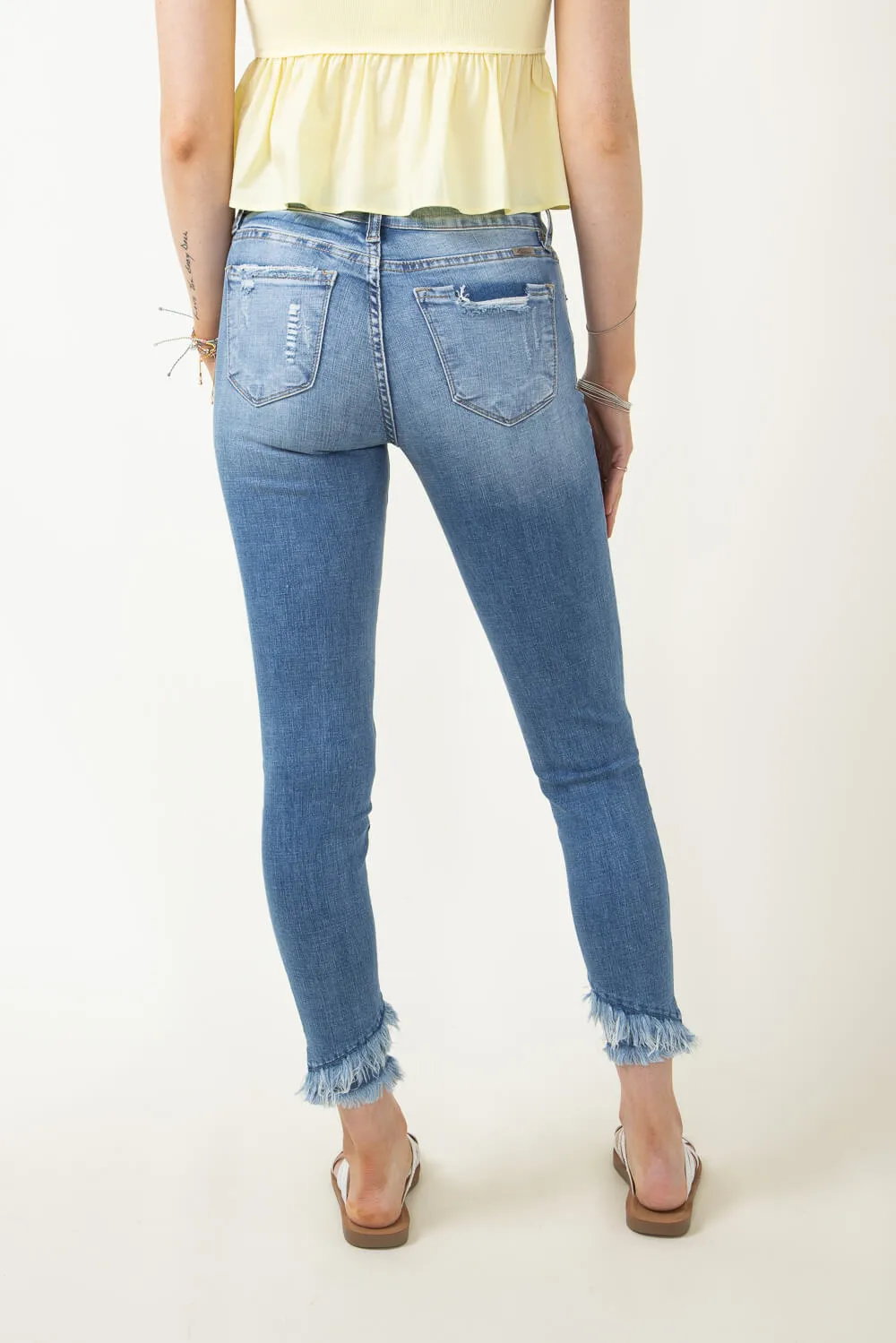 KanCan Nala Distressed Ankle Skinny Jeans for Women | KC6204M
