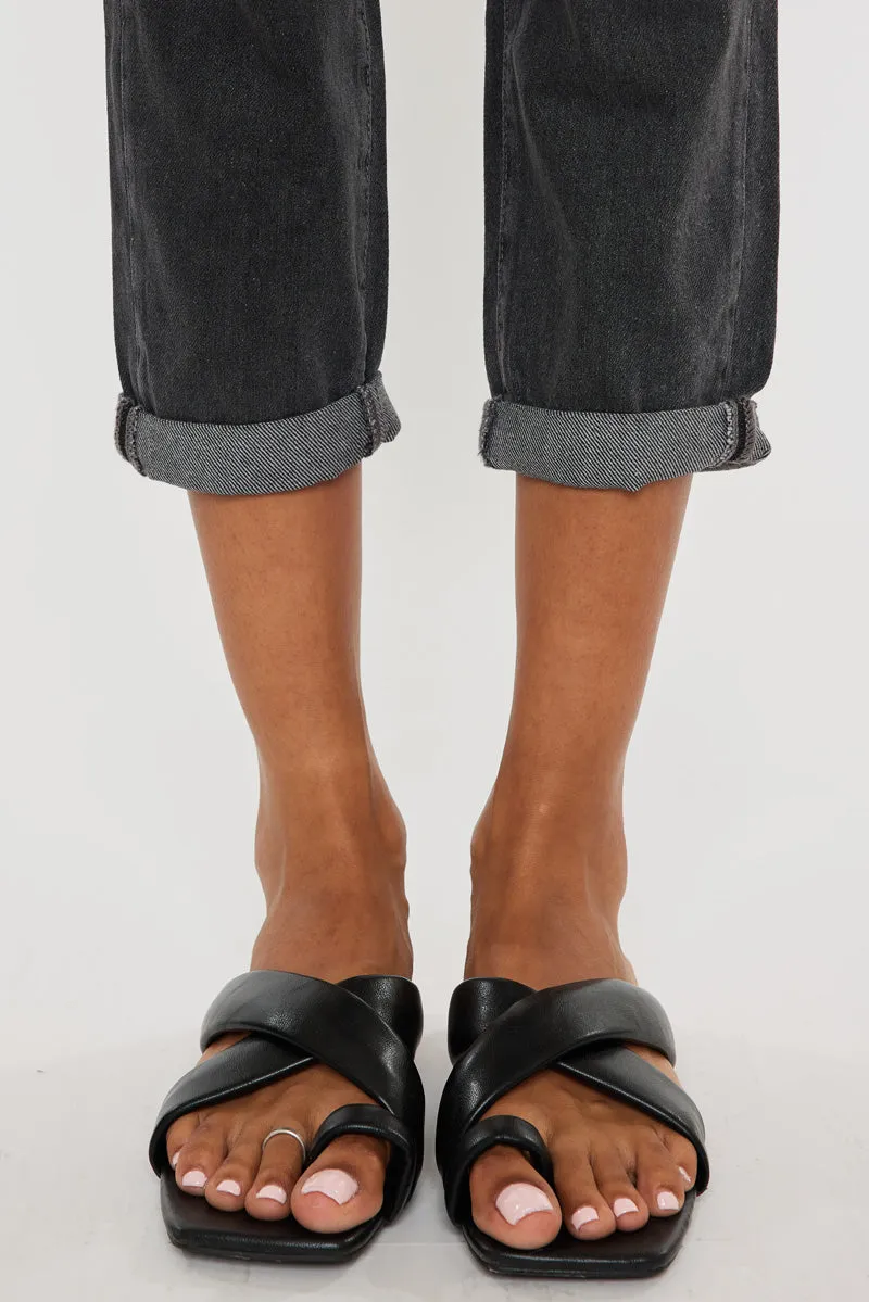 Kastel Ultra High Rise Paperbag Mom Jeans