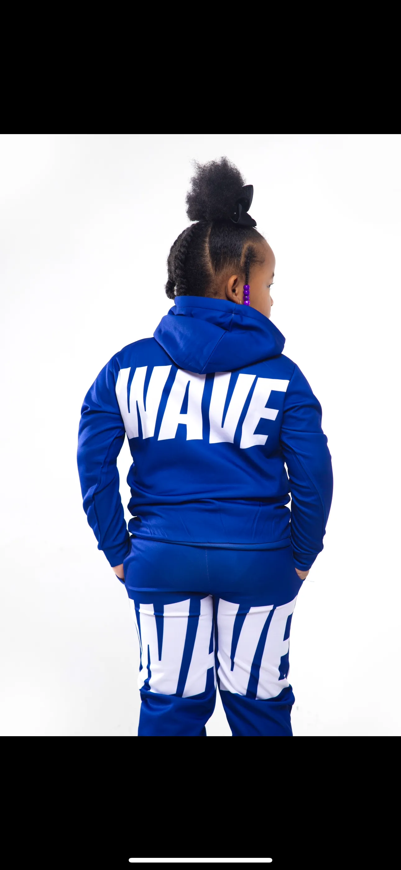 Kids BLU WAVE Hoodie