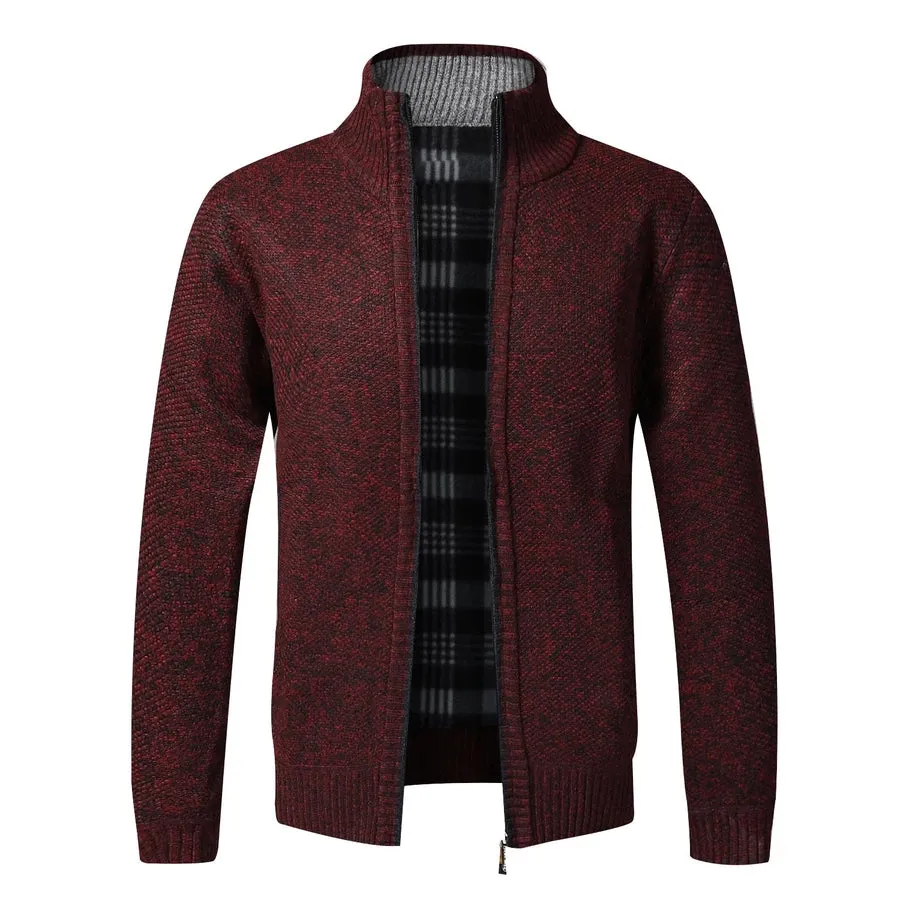 Knitted Fleece-Lined Cardigan Jackets