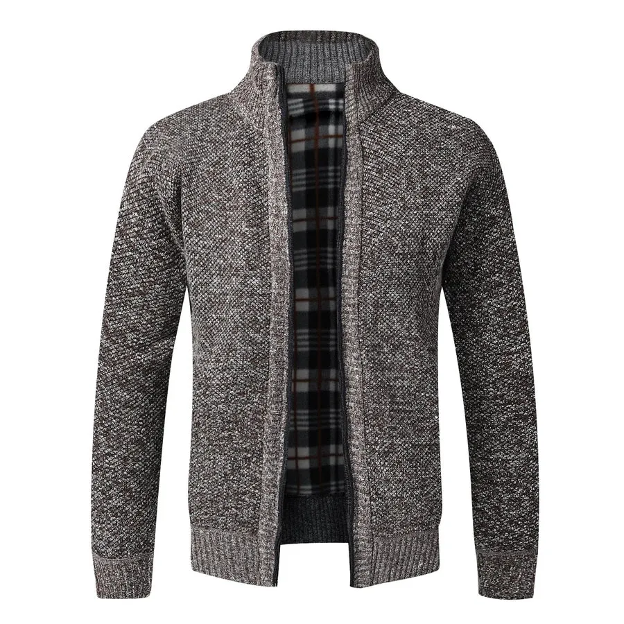 Knitted Fleece-Lined Cardigan Jackets