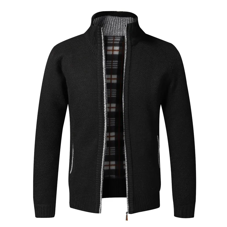 Knitted Fleece-Lined Cardigan Jackets
