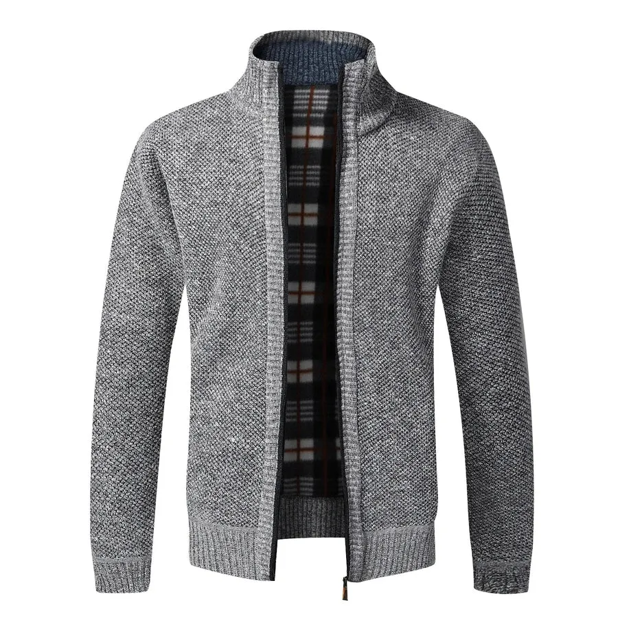 Knitted Fleece-Lined Cardigan Jackets