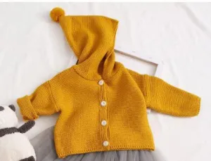 Knitted Unisex Baby Cardigan Autumn