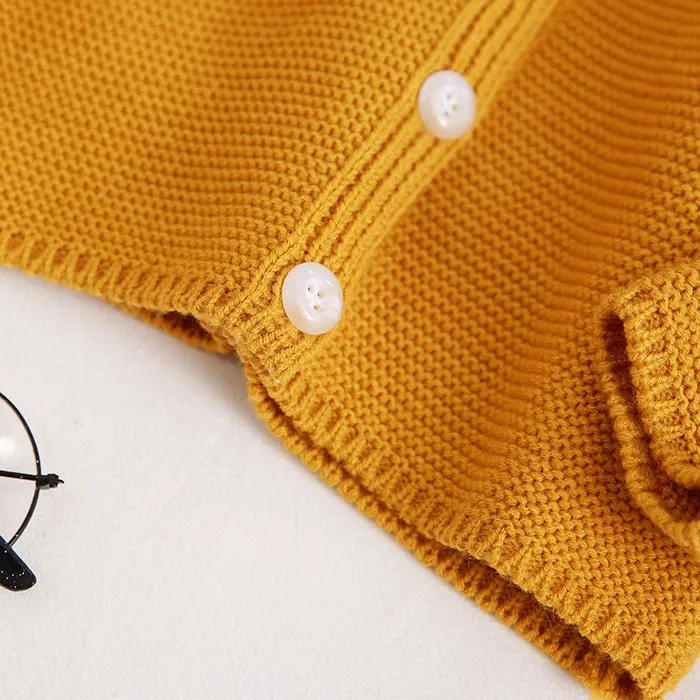 Knitted Unisex Baby Cardigan Autumn