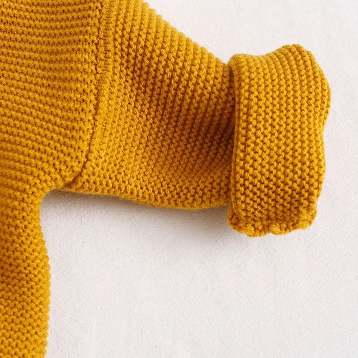 Knitted Unisex Baby Cardigan Autumn
