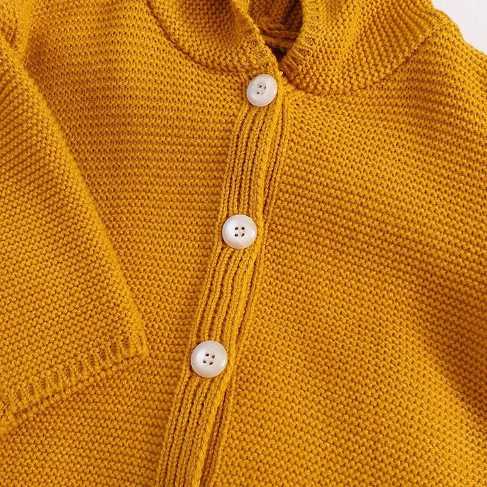 Knitted Unisex Baby Cardigan Autumn