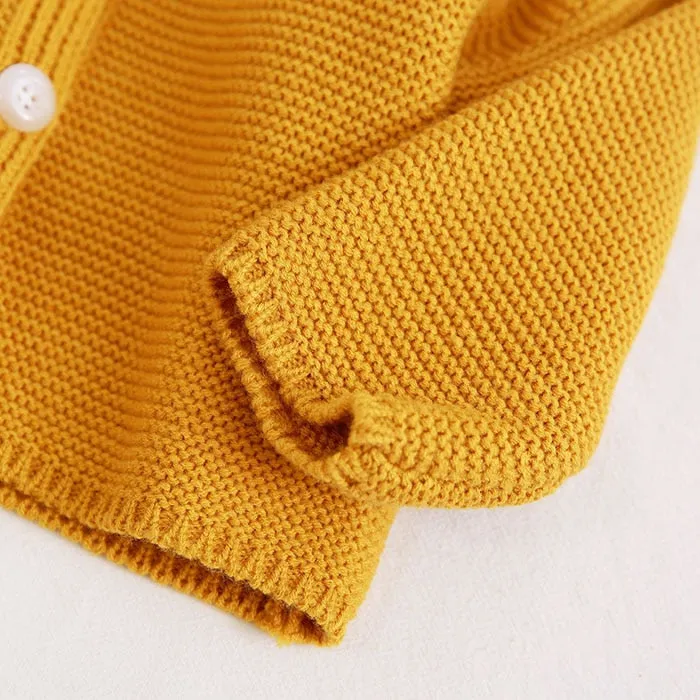 Knitted Unisex Baby Cardigan Autumn