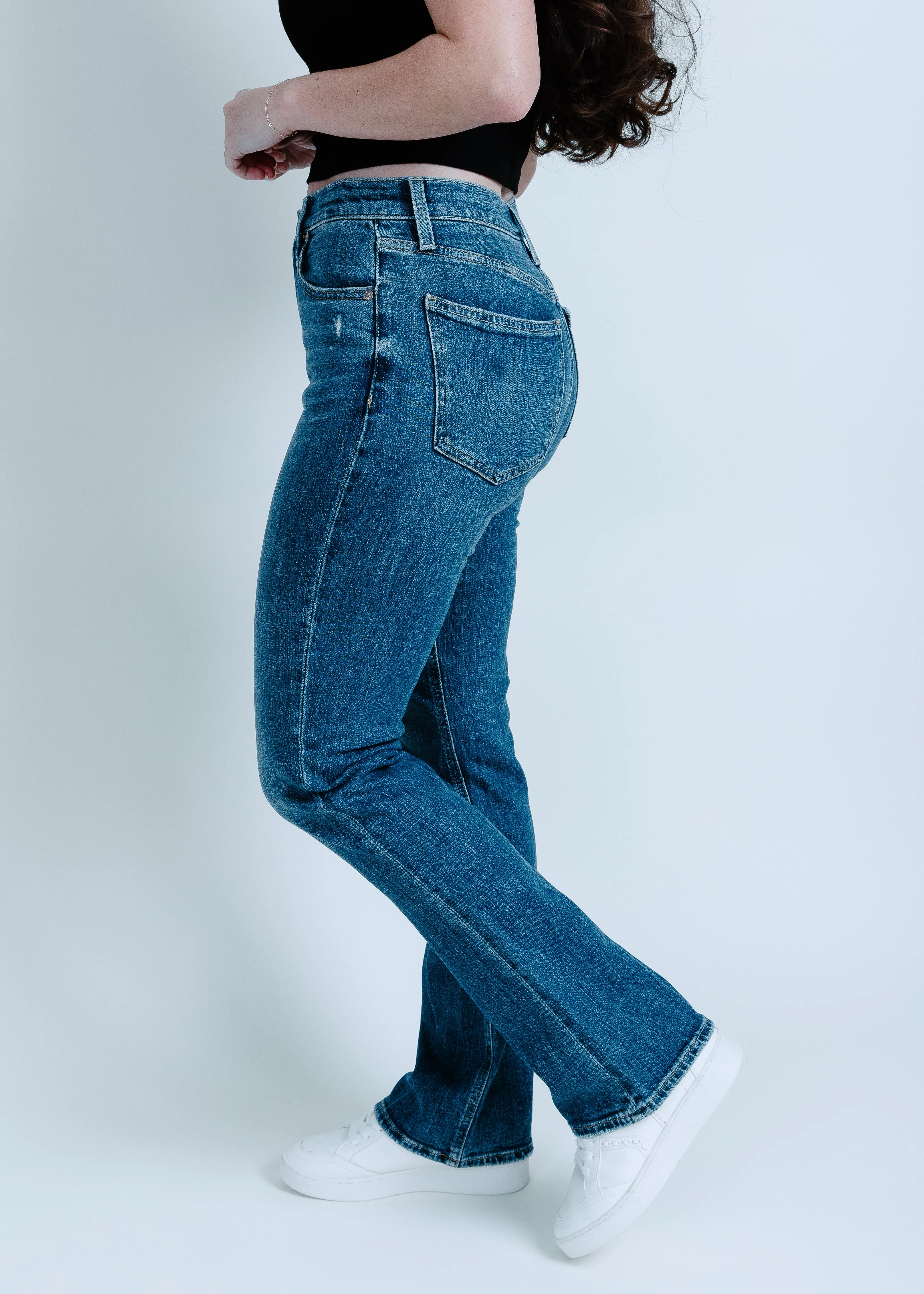Krista High Rise Slim Boot - Lights