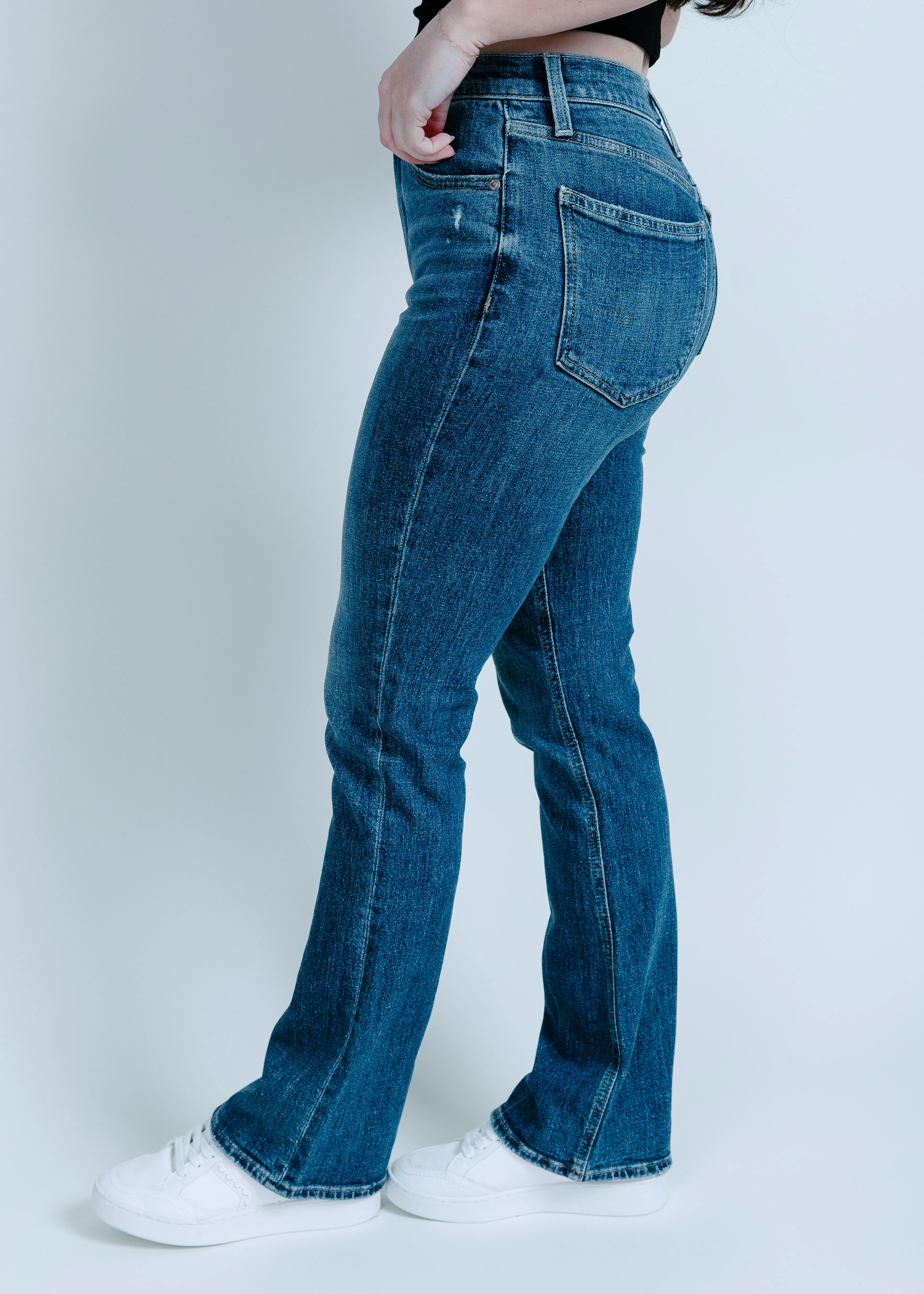 Krista High Rise Slim Boot - Lights