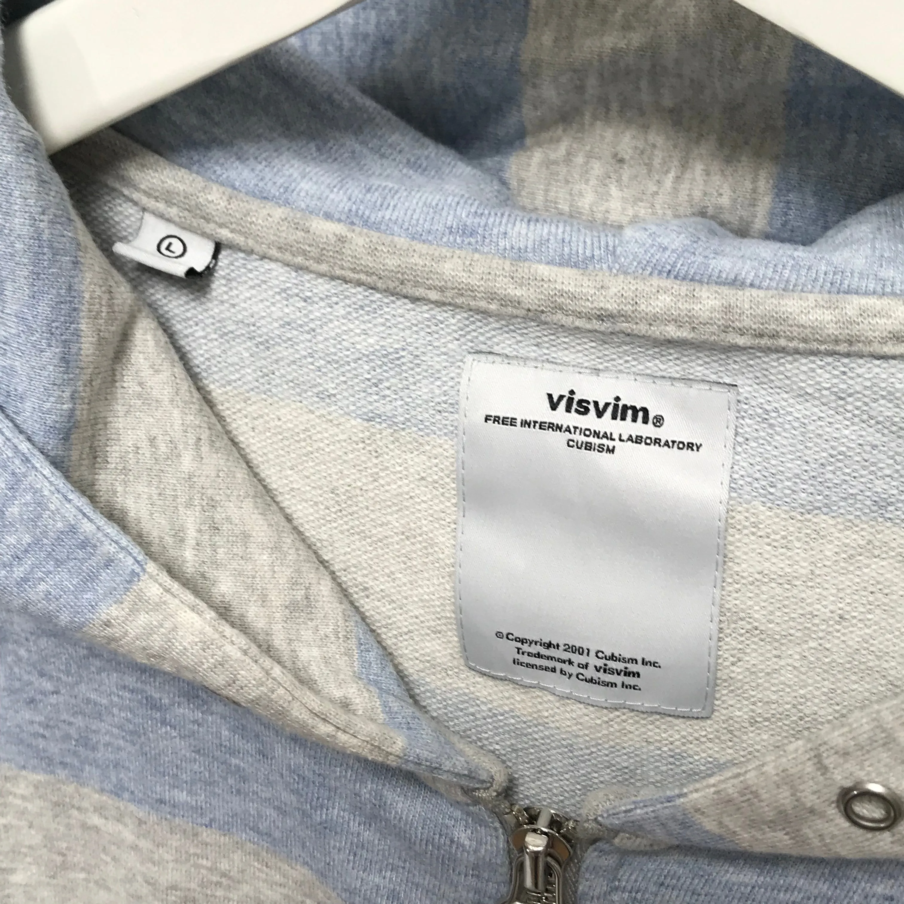 [L] Visvim Border Hoodie FZ