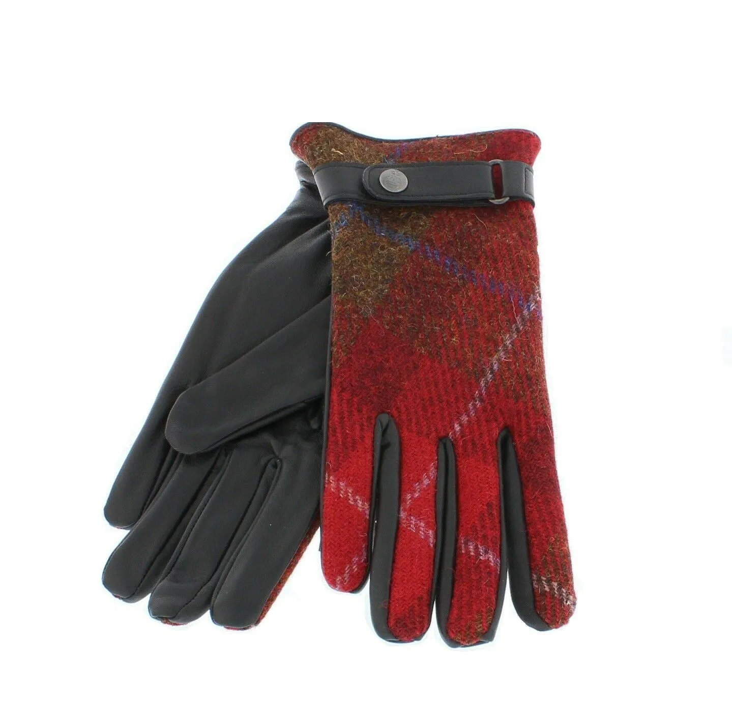 Ladies Failsworth Harris Tweed & Leather Gloves