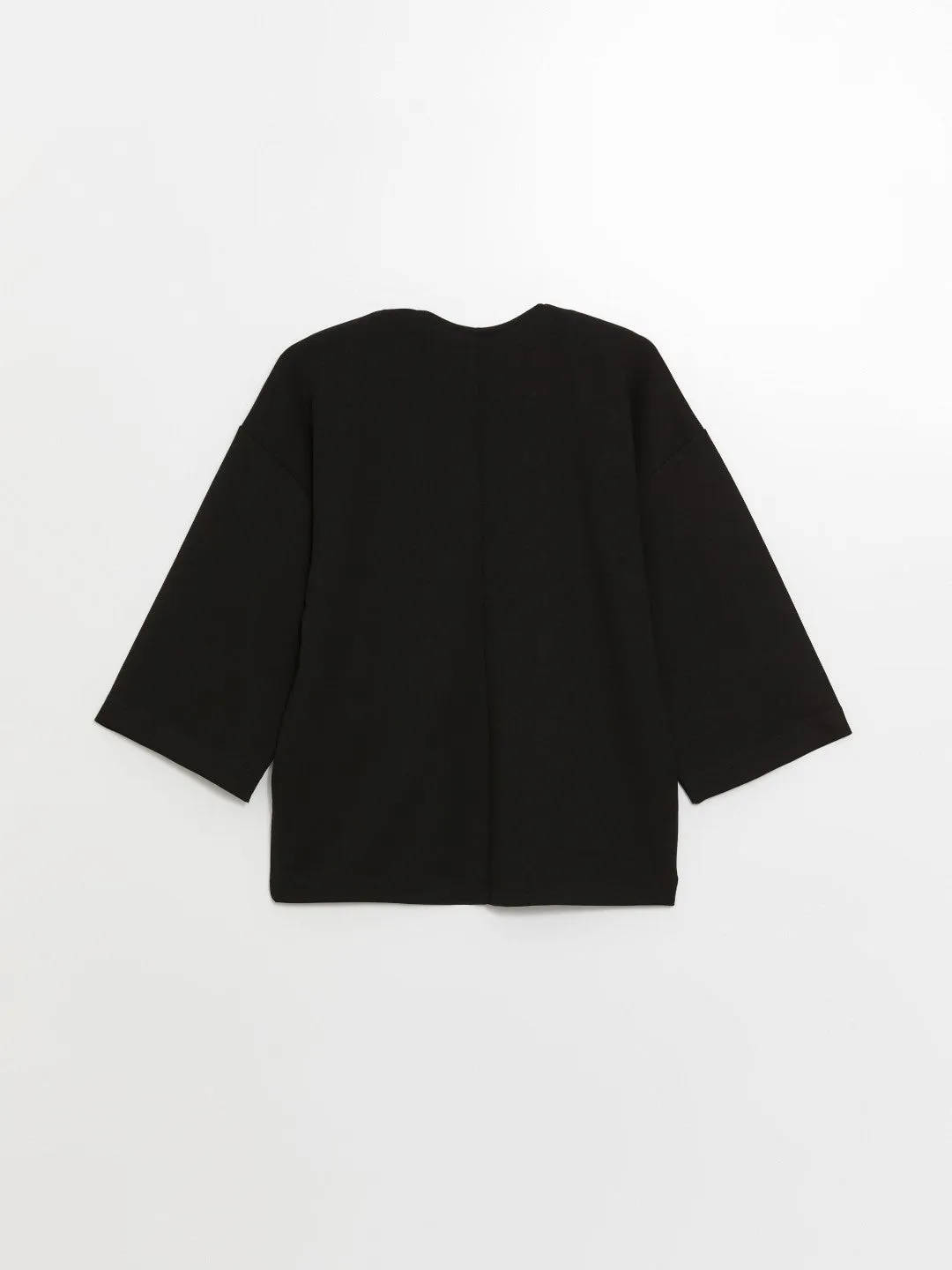 LCWAIKIKI Basic

New Black Shawl Collar Plain Oversize Women's Cardigan