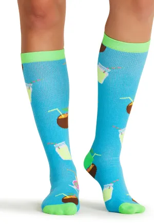 Legwear PRINTSUPPORT Women's 10-15mmHg Compression Socks Drink Up