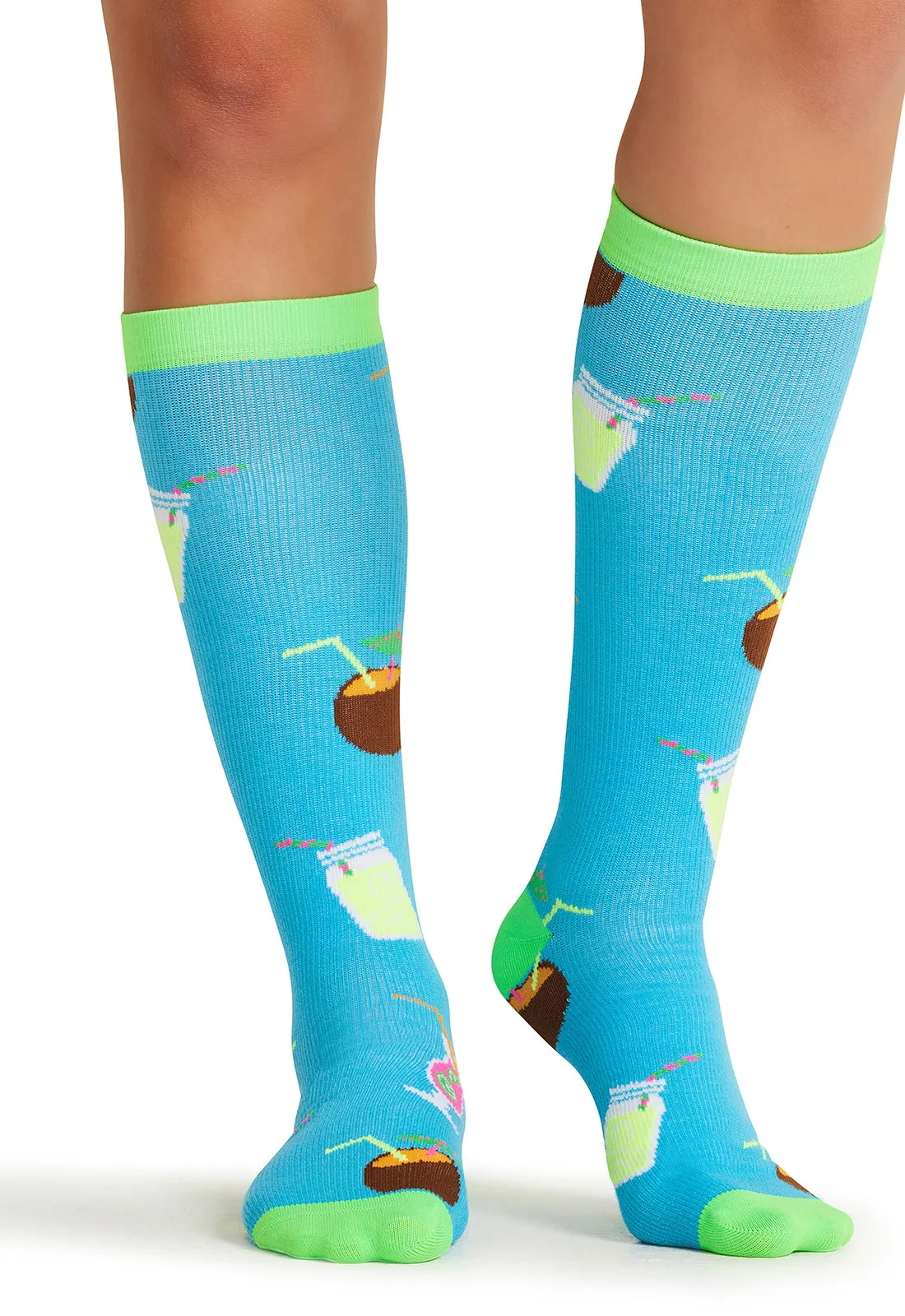Legwear PRINTSUPPORT Women's 10-15mmHg Compression Socks Drink Up