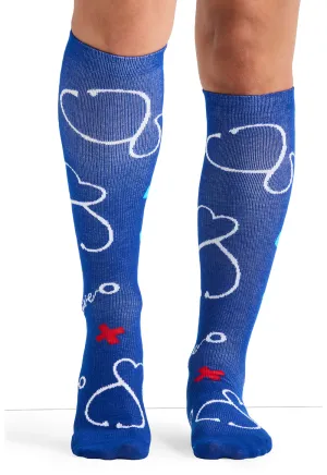 Legwear PRINTSUPPORT Women's 10-15mmHg Compression Socks Healing Thoughts