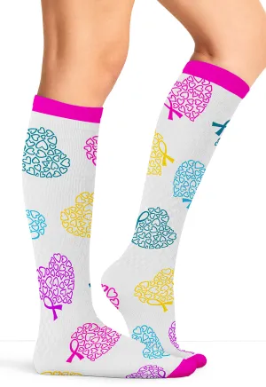 Legwear PRINTSUPPORT Women's 10-15mmHg Compression Socks Love To Care