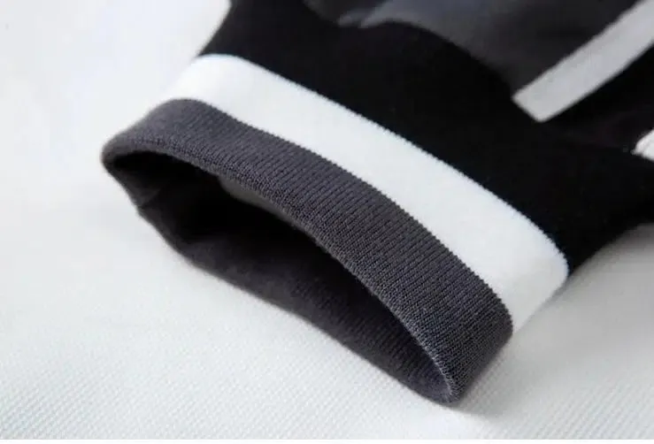 Letter Embroidery Contrasting Color Sweatshirt