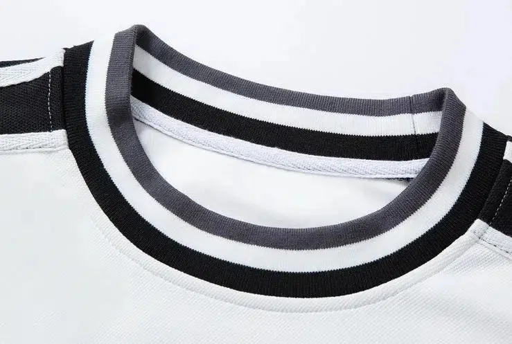 Letter Embroidery Contrasting Color Sweatshirt