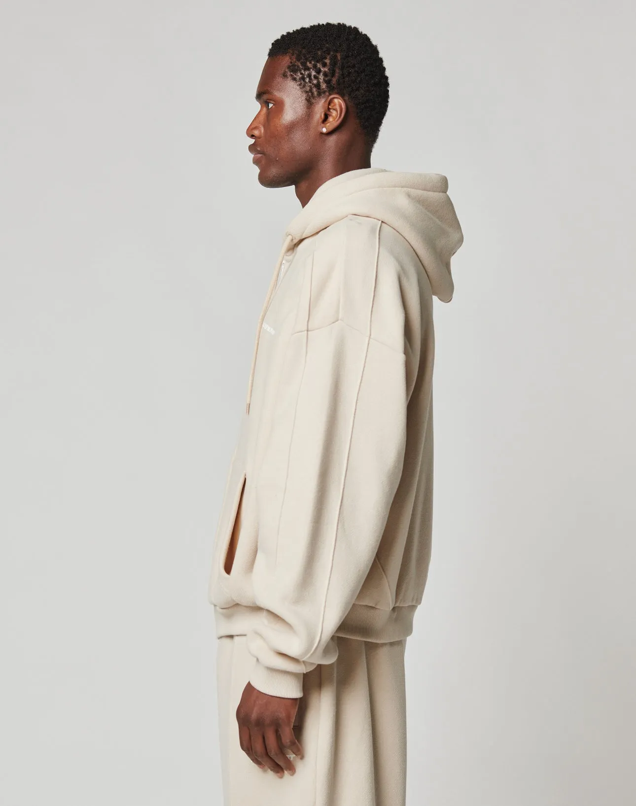 LFDY Pleated Hooded Zip