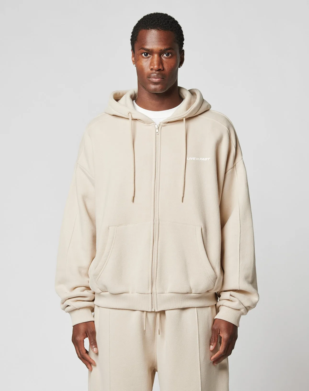 LFDY Pleated Hooded Zip