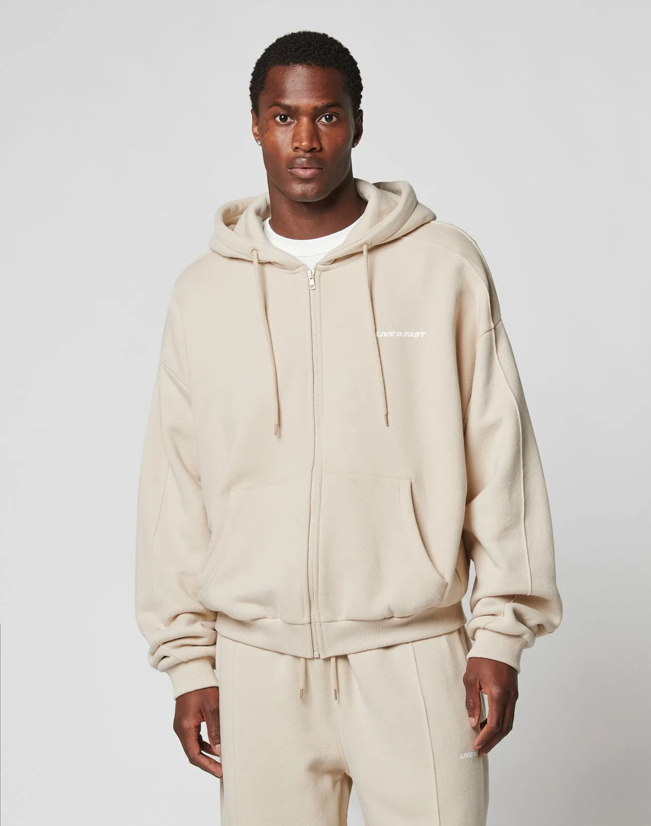 LFDY Pleated Hooded Zip