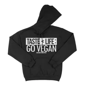Life Over Taste Go Vegan Hoodie