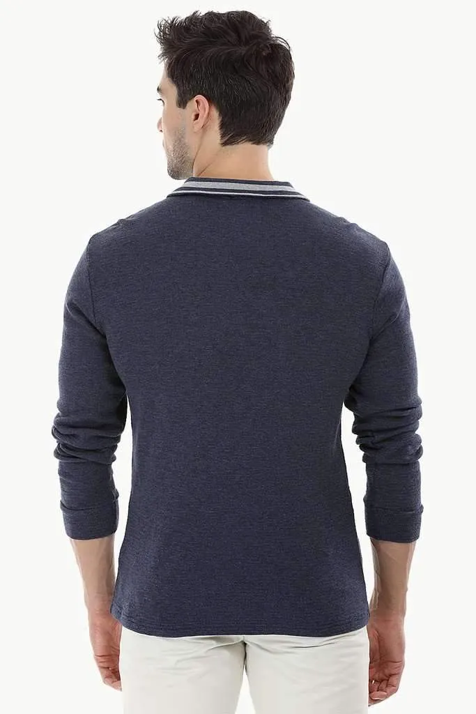 Lightweight Mock Collar Sweatshirt