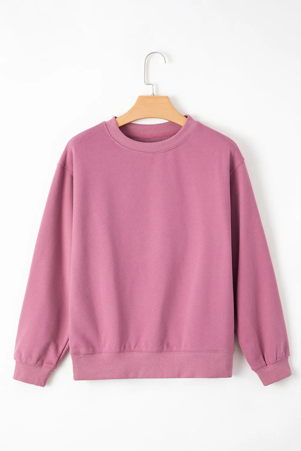 Lined Drop Shoulder Terry Sweatshirt