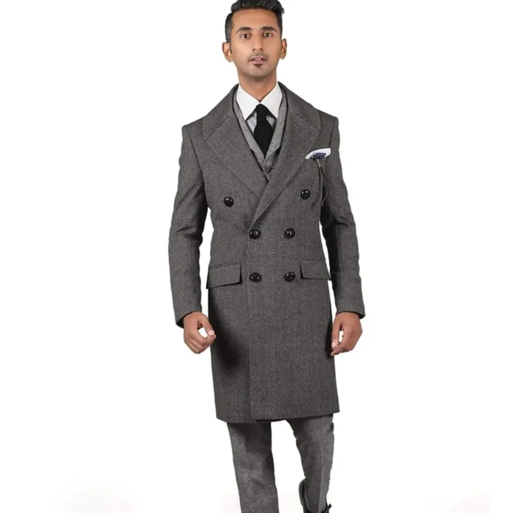 Linen Double-Breasted Suit