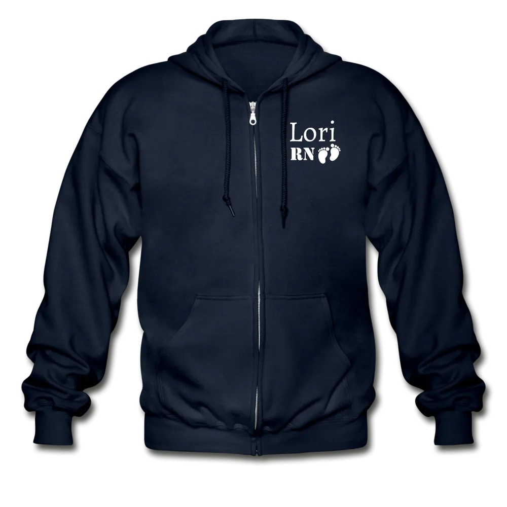 Lori RN Baby Feet Gildan Heavy Blend Adult Zip Hoodie