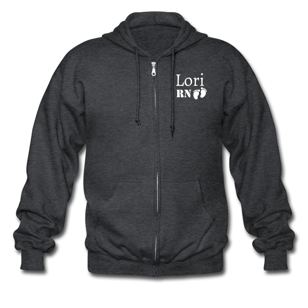 Lori RN Baby Feet Gildan Heavy Blend Adult Zip Hoodie
