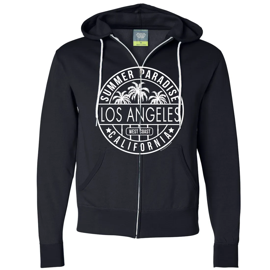 Los Angeles California West Coast Zip-Up Hoodie