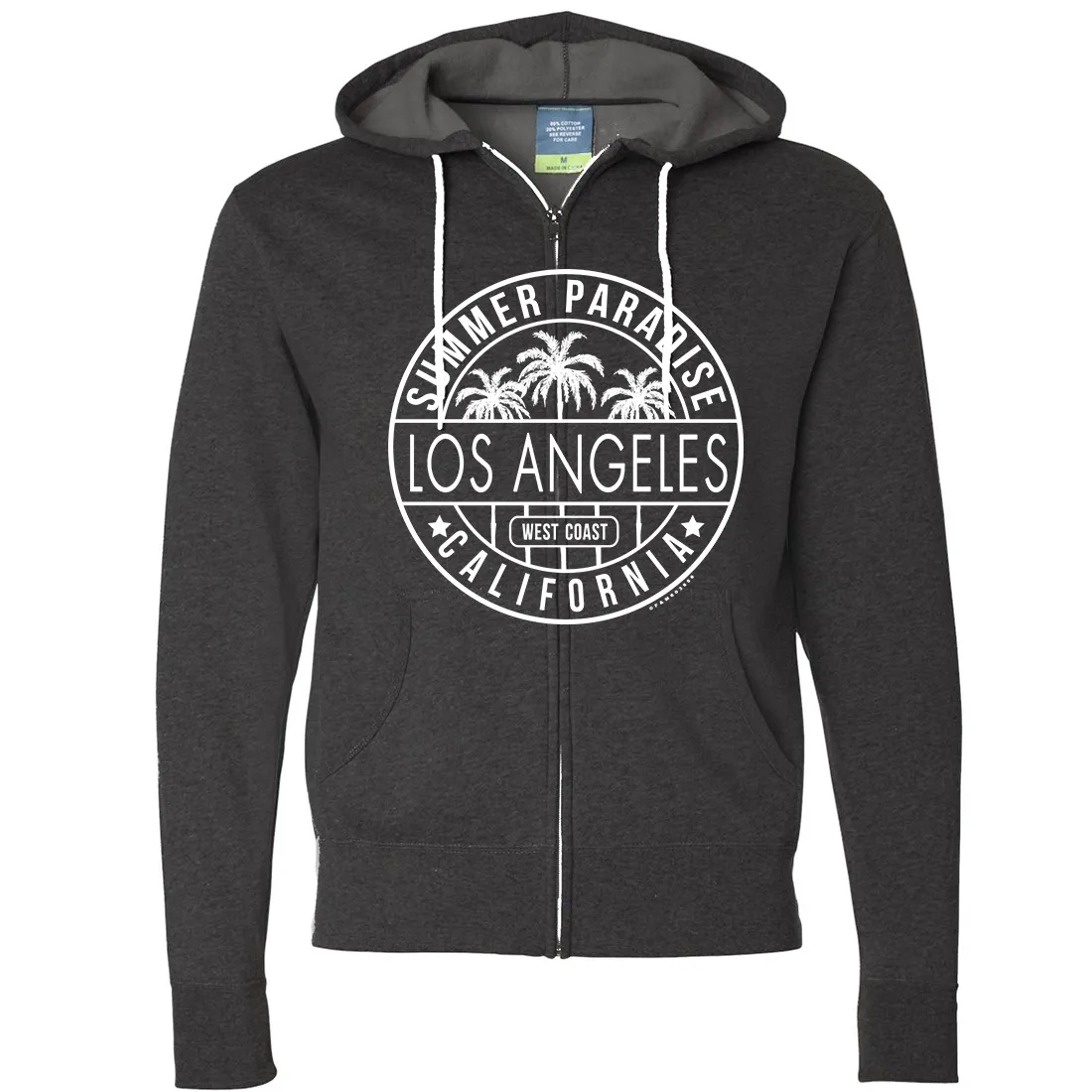 Los Angeles California West Coast Zip-Up Hoodie