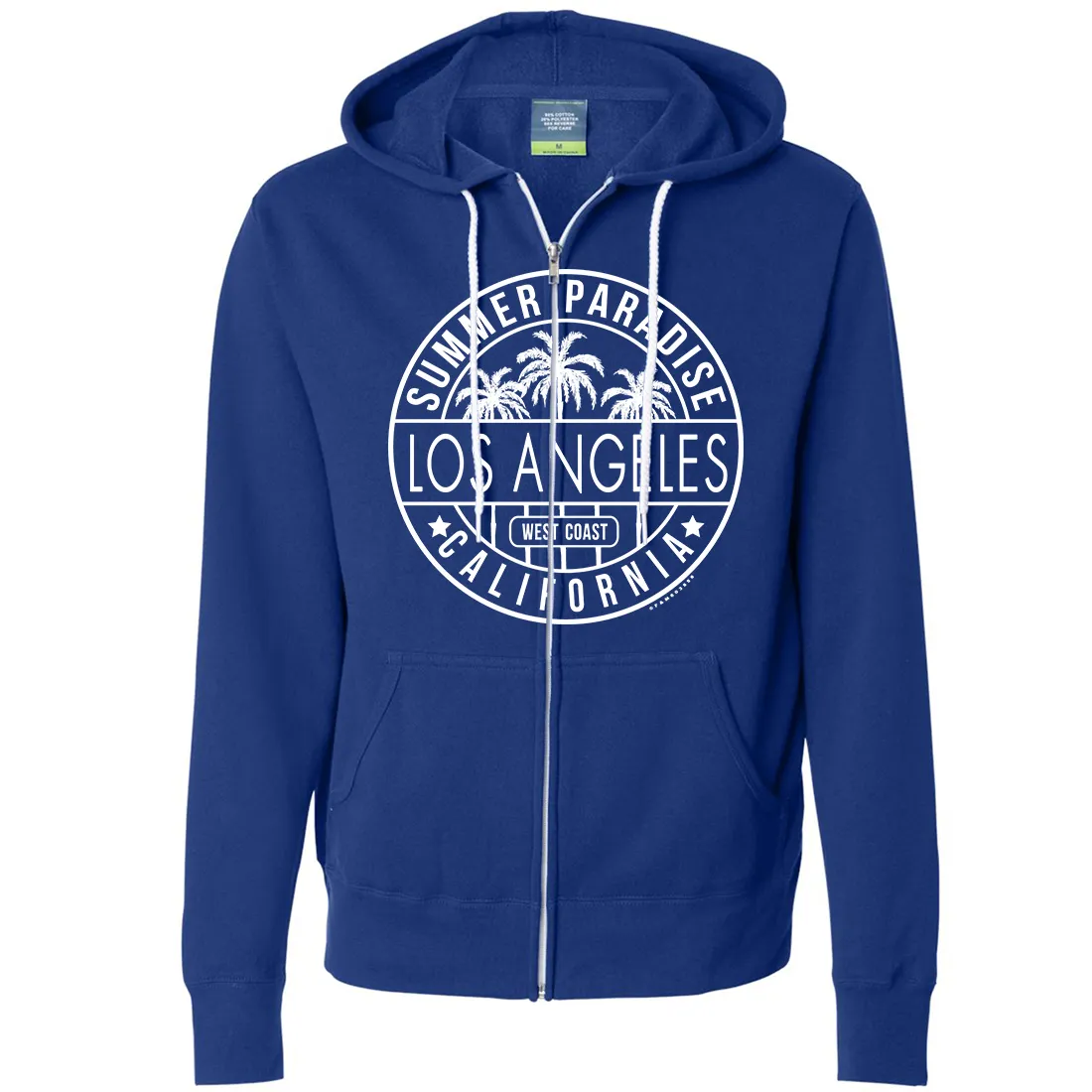 Los Angeles California West Coast Zip-Up Hoodie