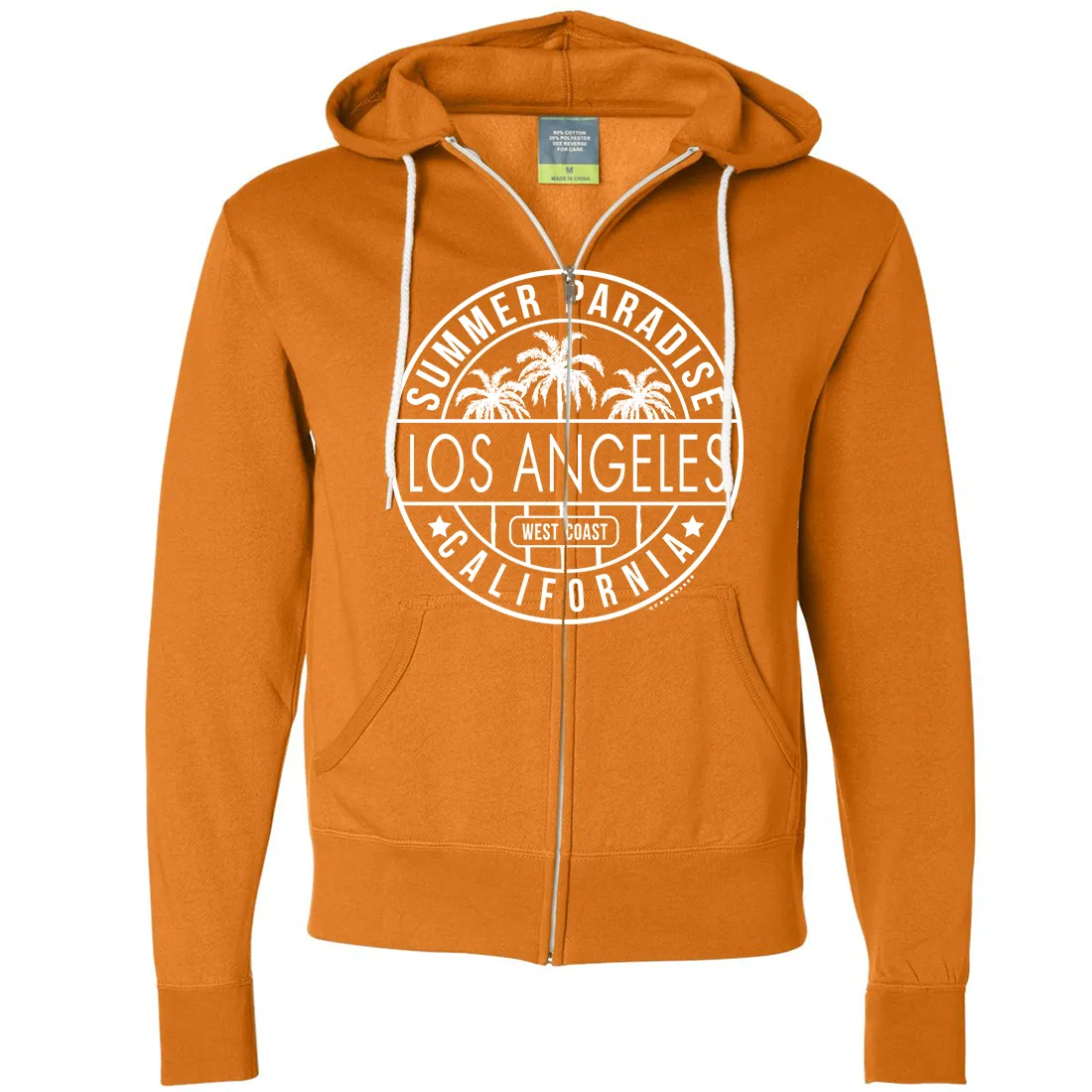 Los Angeles California West Coast Zip-Up Hoodie