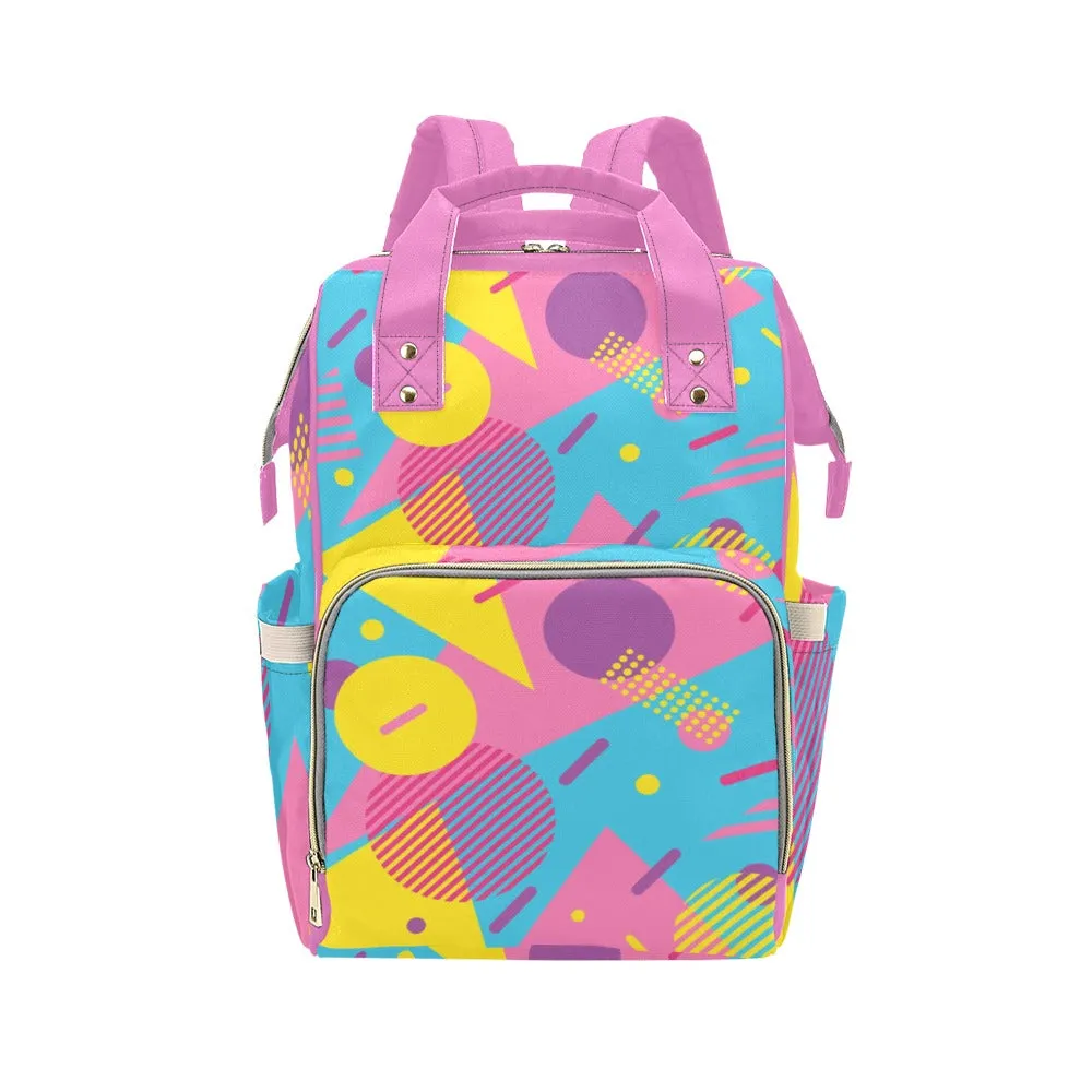 LOUD 90s Wallpaper Print Multi-Function Backpack