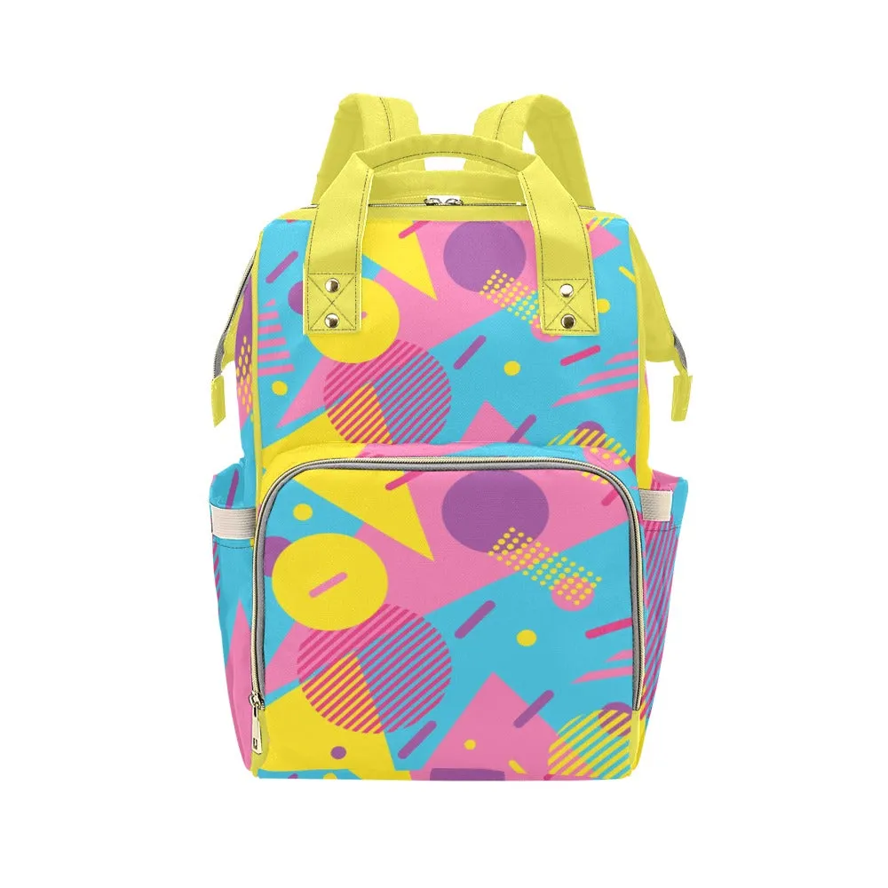 LOUD 90s Wallpaper Print Multi-Function Backpack