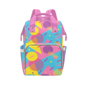 LOUD 90s Wallpaper Print Multi-Function Backpack