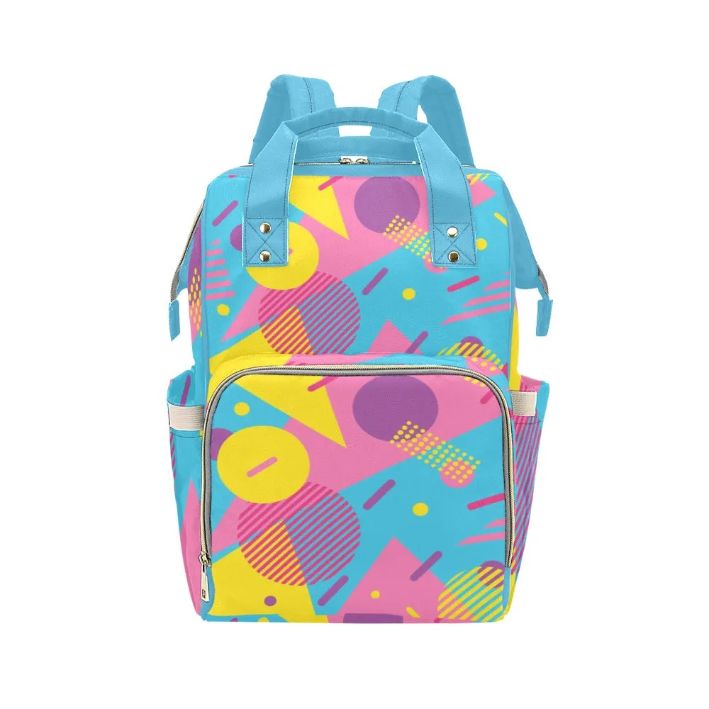 LOUD 90s Wallpaper Print Multi-Function Backpack