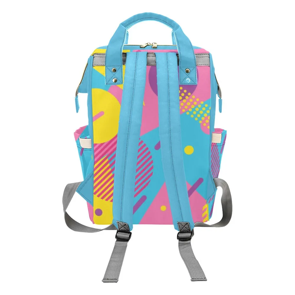LOUD 90s Wallpaper Print Multi-Function Backpack