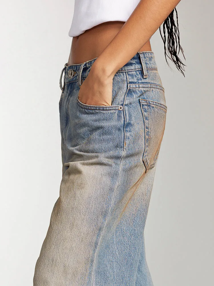 Low-Rise Wasteland Style Jeans