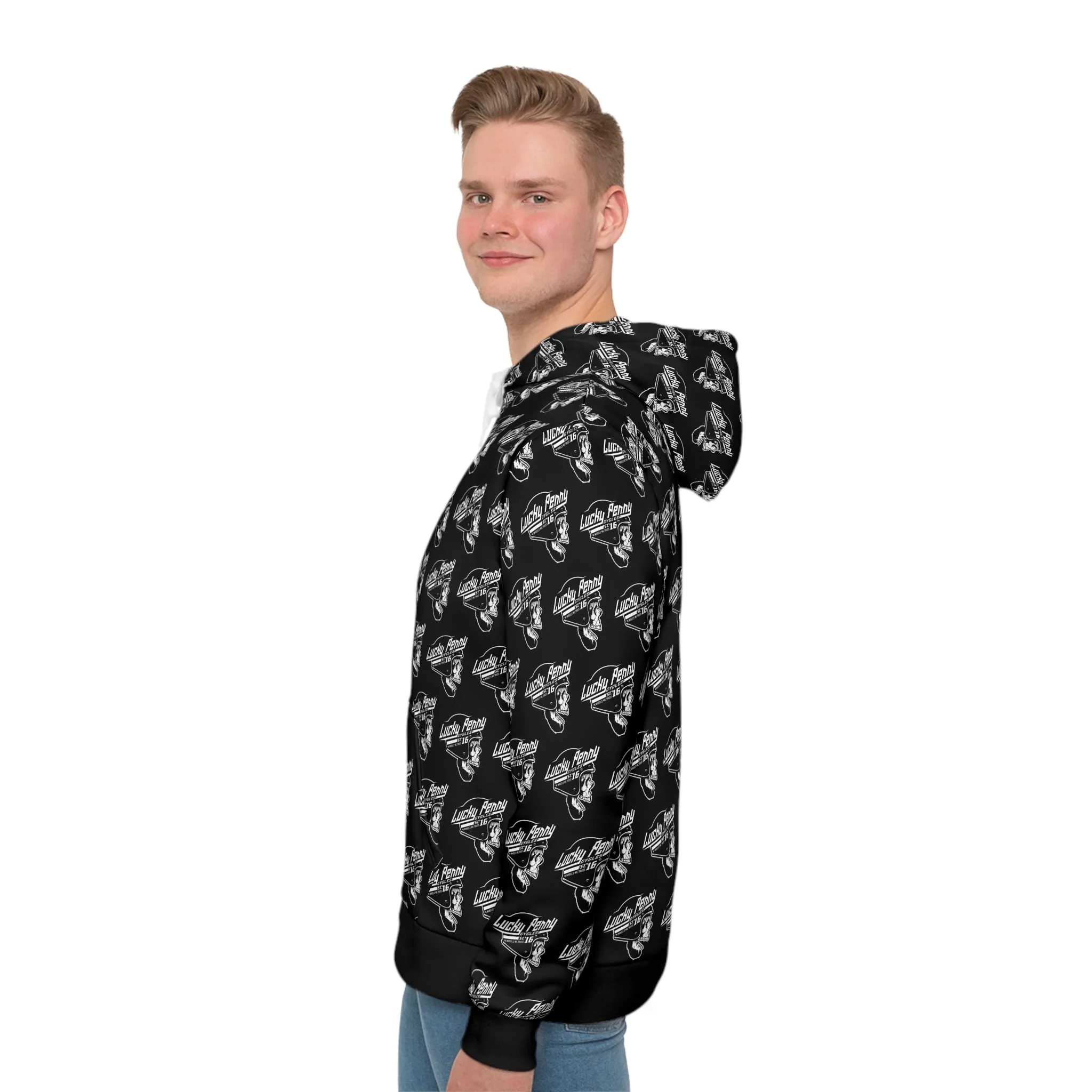 Lucky Penny Cycles Pattern Men's Hoodie