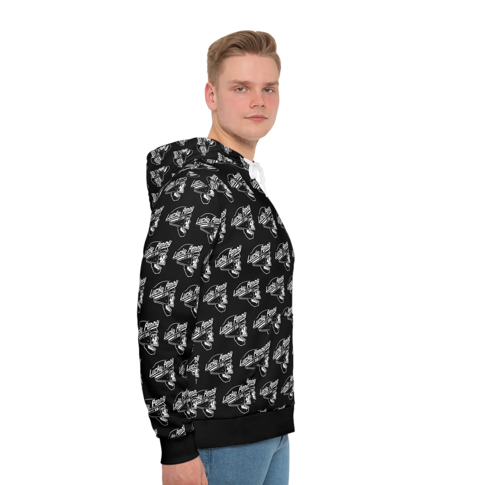 Lucky Penny Cycles Pattern Men's Hoodie