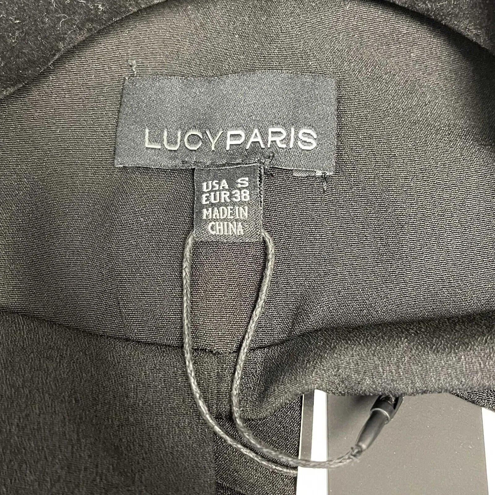 Lucy Paris - New w/ Tags - Feather Trim Blazer - Black - Small - Jacket