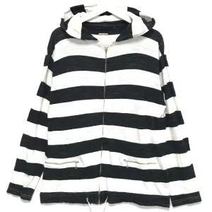 [M] Kapital Striped Hoodie White/Black